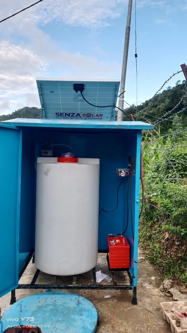 Solar Powered Chlorine Dosing System Installation